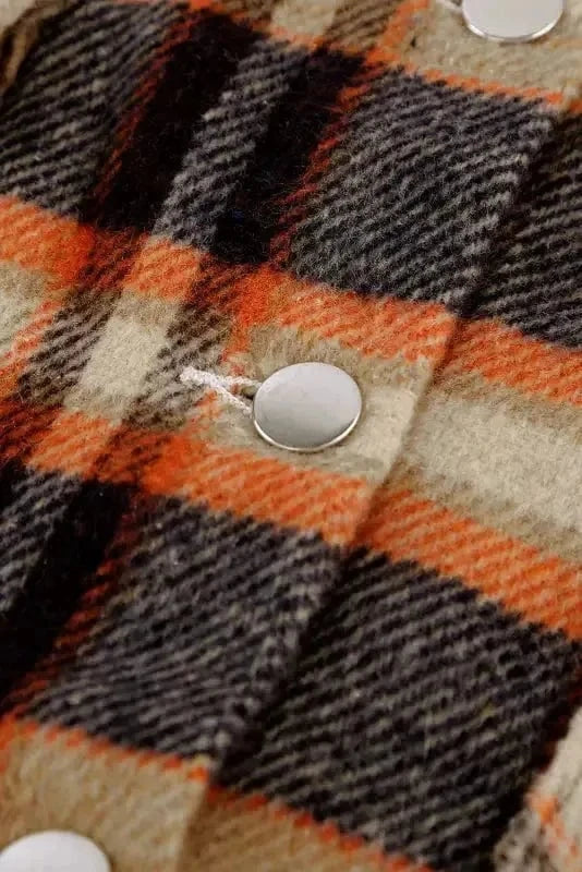 Shackets Oversized Plaid Shacket for Women