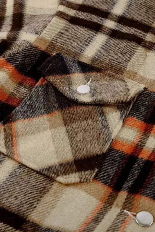 Shackets Oversized Plaid Shacket for Women