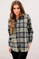 Shackets Oversized Plaid Slit Hem Longline Shirt