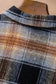 Shackets Oversized Plaid Slit Hem Longline Shirt