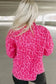 Shackets Pink Leopard Print Denim Jacket