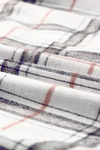 Shackets Plaid Button Front Western Style Shacket