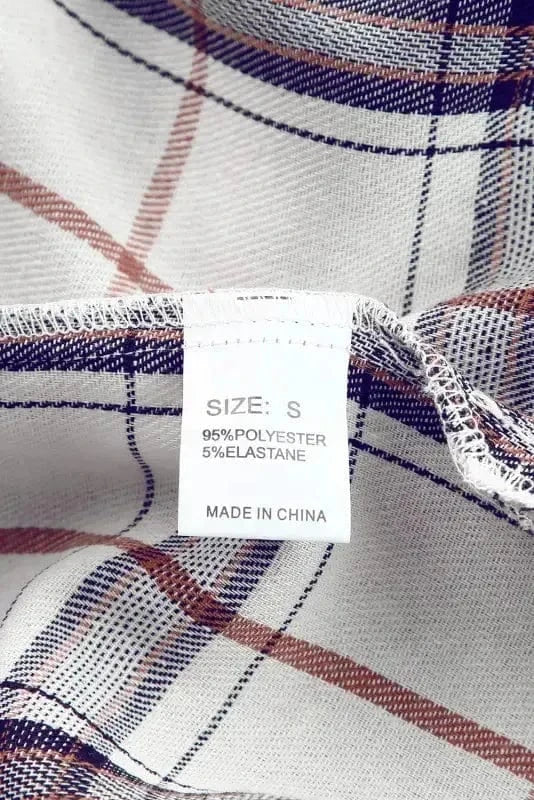 Shackets Plaid Button Front Western Style Shacket
