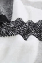 Shackets Plaid Color Block Button Down Jacket