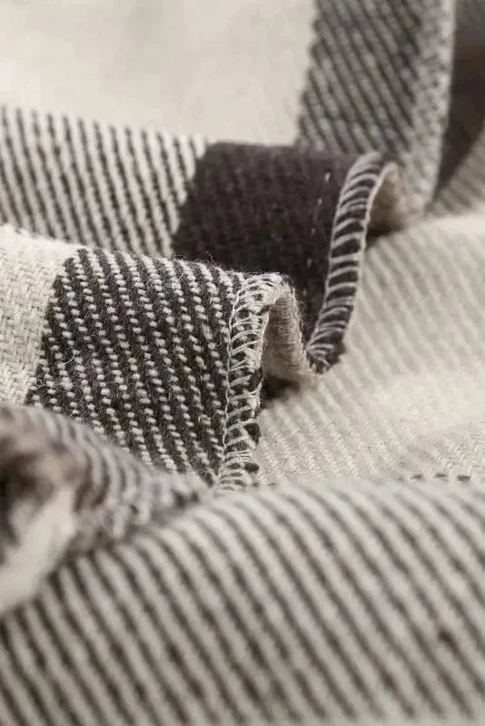 Shackets Plaid Color Block Button Down Jacket