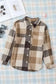 Shackets Plaid Color Block Button Down Jacket