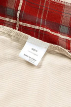 Shackets Plaid Corduroy Patchwork Shacket