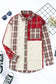 Shackets Plaid Corduroy Patchwork Shacket