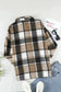 Shackets Red Plaid Buttoned Shirt Jacket