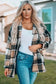 Shackets Red Plaid Buttoned Shirt Jacket