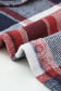 Shackets Red Plaid Buttoned Shirt Jacket