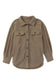 Shackets Turn Down Collar Buttoned Shirt Jacket