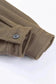 Shackets Turn Down Collar Buttoned Shirt Jacket