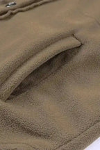 Shackets Turn Down Collar Buttoned Shirt Jacket