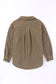 Shackets Turn Down Collar Buttoned Shirt Jacket