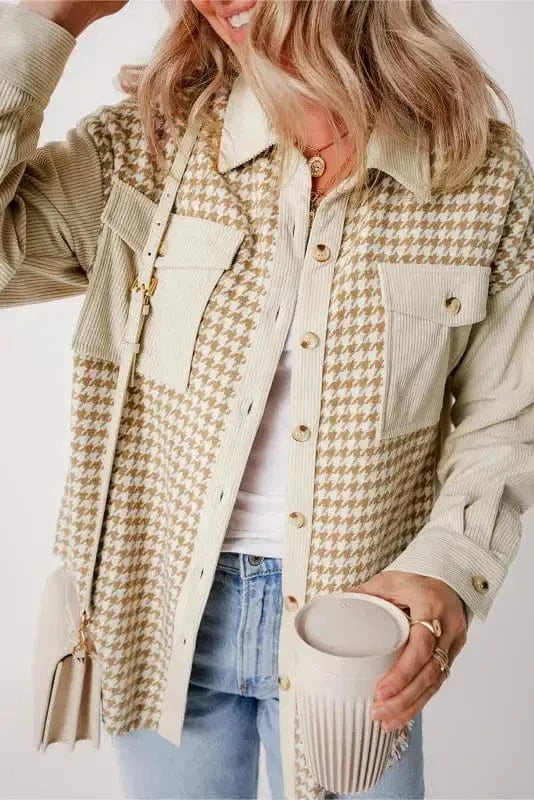 Shackets Urban Houndstooth Shacket
