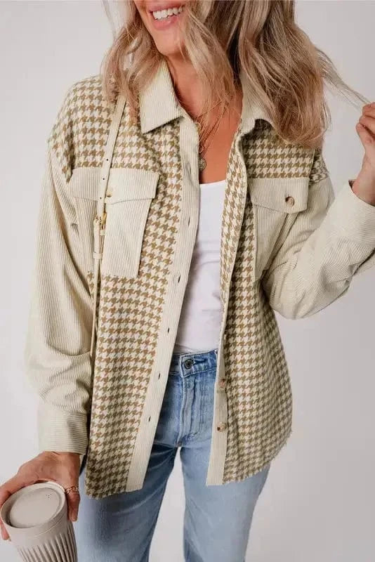 Shackets Urban Houndstooth Shacket