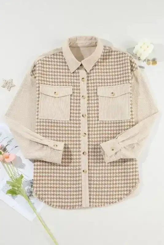 Shackets Urban Houndstooth Shacket