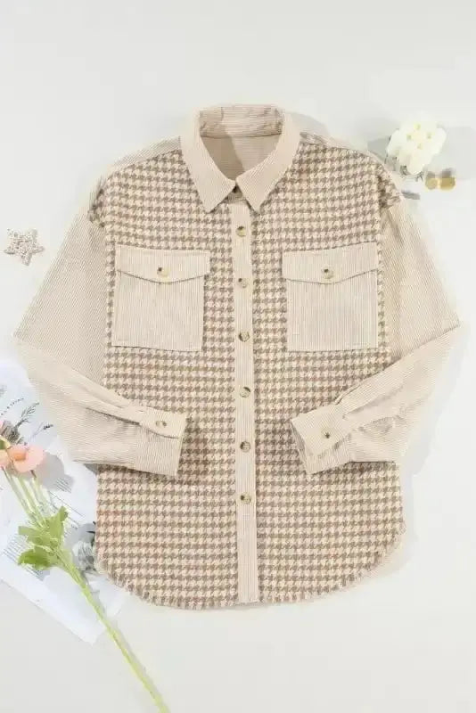 Shackets Urban Houndstooth Shacket