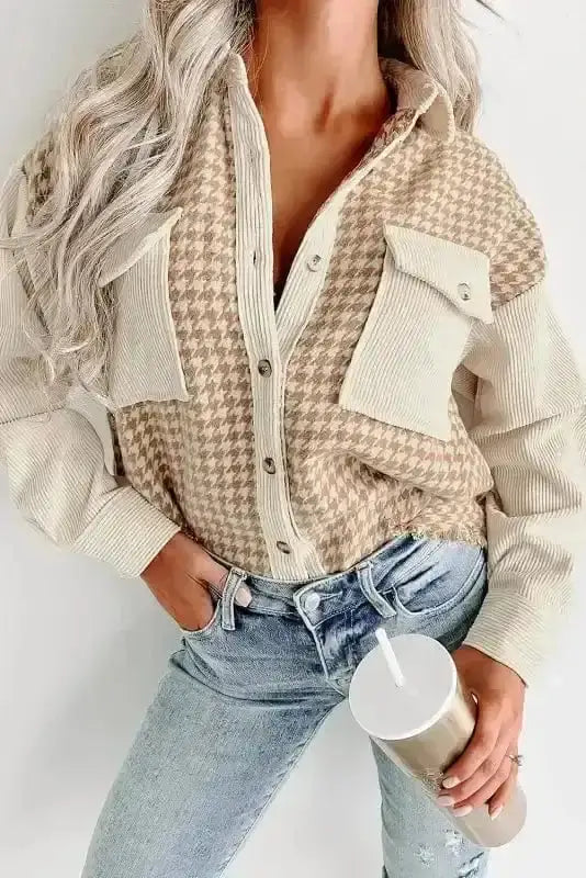 Shackets Urban Houndstooth Shacket
