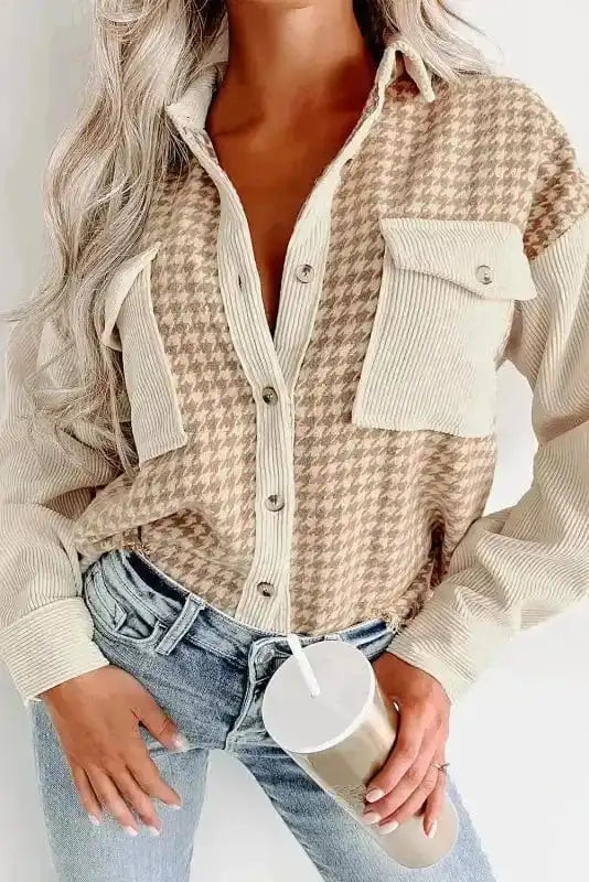 Shackets Urban Houndstooth Shacket