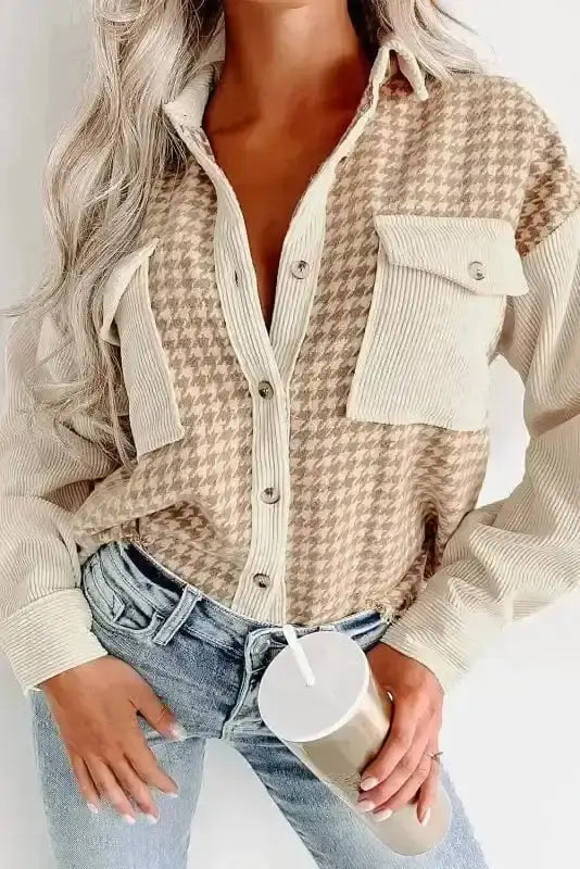 Shackets Urban Houndstooth Shacket