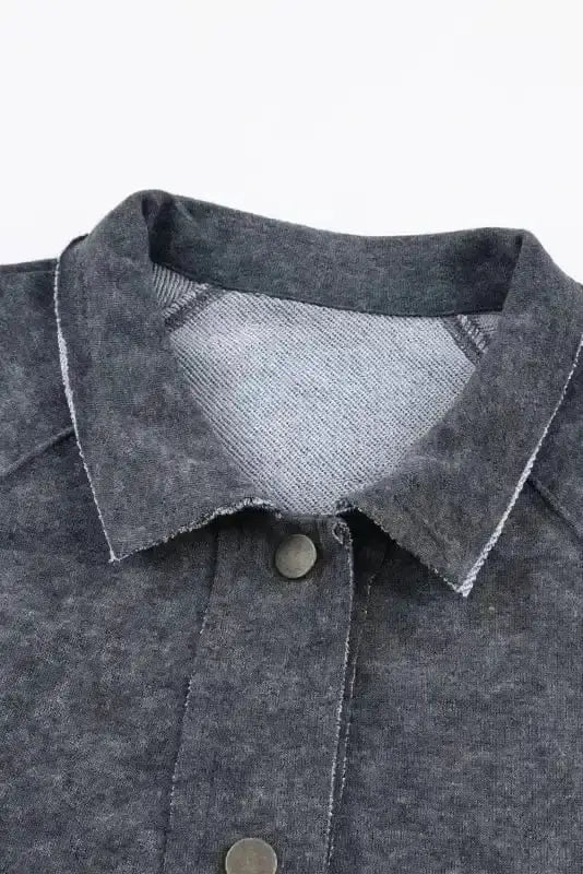 Shackets Vintage Washed Button Shacket Jacket