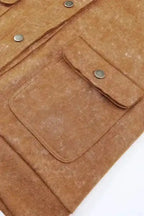 Shackets Vintage Washed Button Shacket Jacket