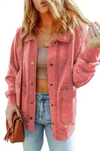 Shackets Vintage Washed Button Shacket Jacket