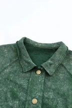 Shackets Vintage Washed Button Shacket Jacket