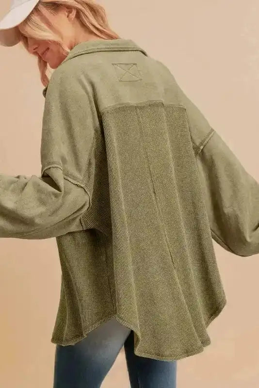 Shackets Waffle Knit Harmony Shacket