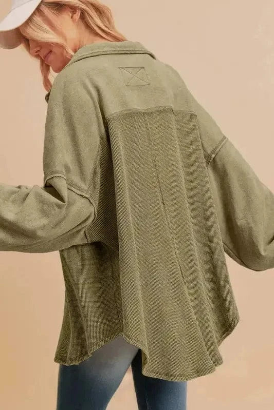Shackets Waffle Knit Harmony Shacket