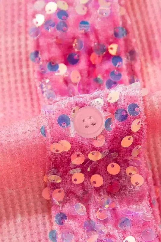 Shackets Washed Sequin Patch Shacket