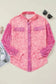 Shackets Washed Sequin Patch Shacket