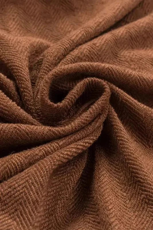 Shackets Winter Knit Shacket with Chest Pockets