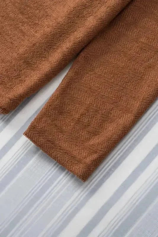 Shackets Winter Knit Shacket with Chest Pockets