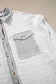 Shackets Winter Knit Shacket with Chest Pockets
