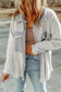 Shackets Winter Knit Shacket with Chest Pockets