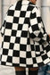 Sherpa Jackets CheckMate Fleece – Women's Black Checkered Jacket