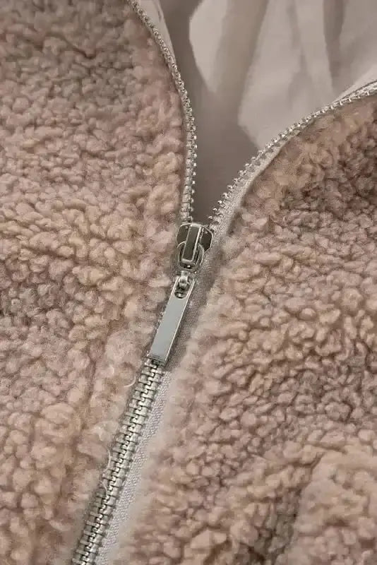 Sherpa Jackets ChicBeige Winter Bliss Jacket
