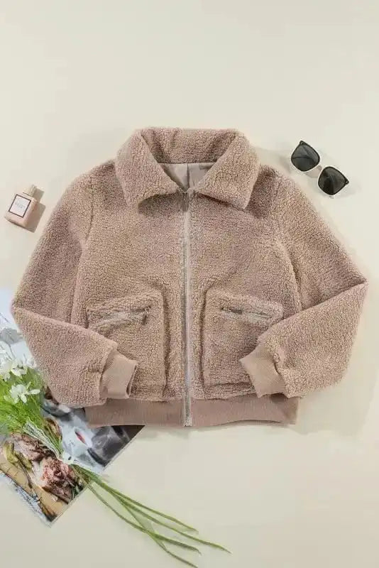 Sherpa Jackets ChicBeige Winter Bliss Jacket