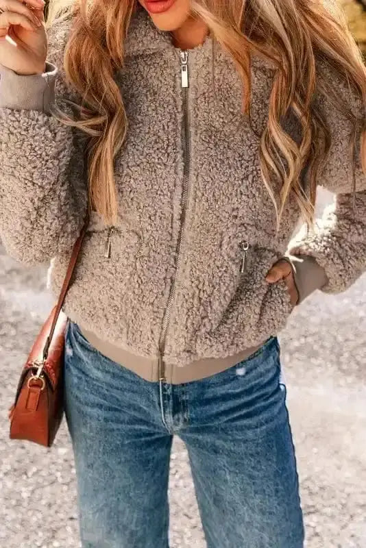 Sherpa Jackets ChicBeige Winter Bliss Jacket