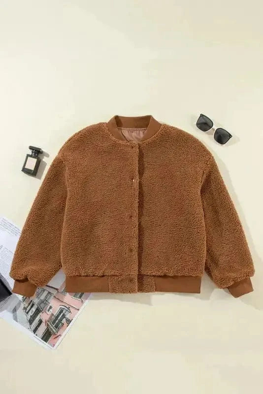 Sherpa Jackets Sherpa Ribbed Bomber Jacket