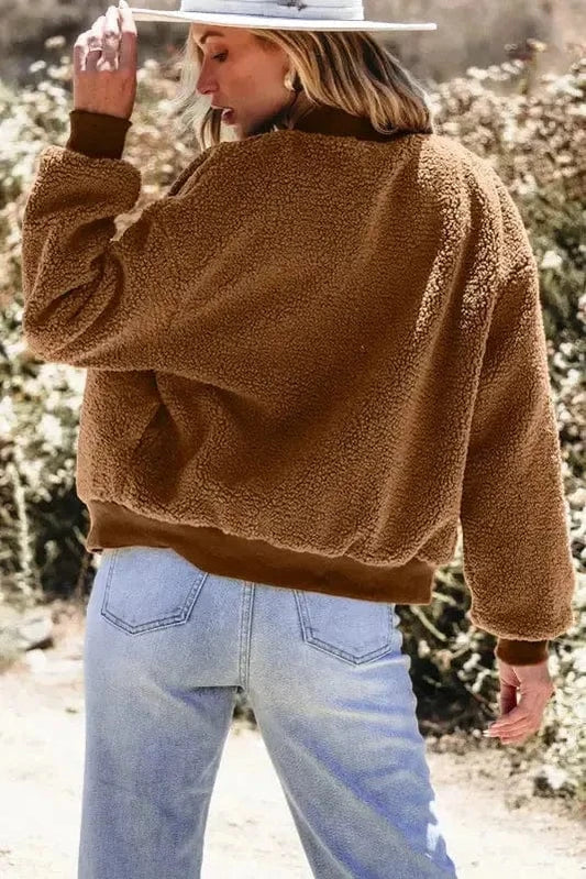 Sherpa Jackets Sherpa Ribbed Bomber Jacket