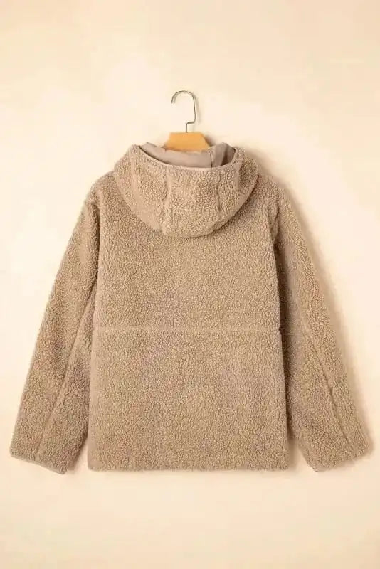 Sherpa Jackets Urban Trekker: Khaki Zip-Up Fleece Jacket