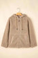 Sherpa Jackets Urban Trekker: Khaki Zip-Up Fleece Jacket