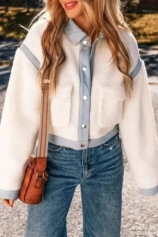 Sherpa Jackets White / S / 100%Polyester Urban Edge Sherpa Jacket