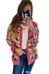Sherpa Jackets White Western Sherpa Corduroy Trim Jacket