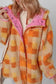 Sherpa Jackets Zesty Check Sherpa Hooded Jacket