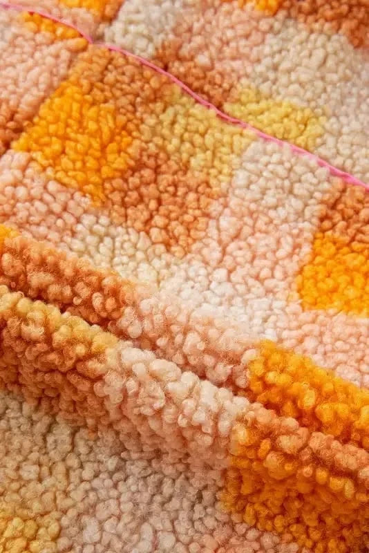 Sherpa Jackets Zesty Check Sherpa Hooded Jacket